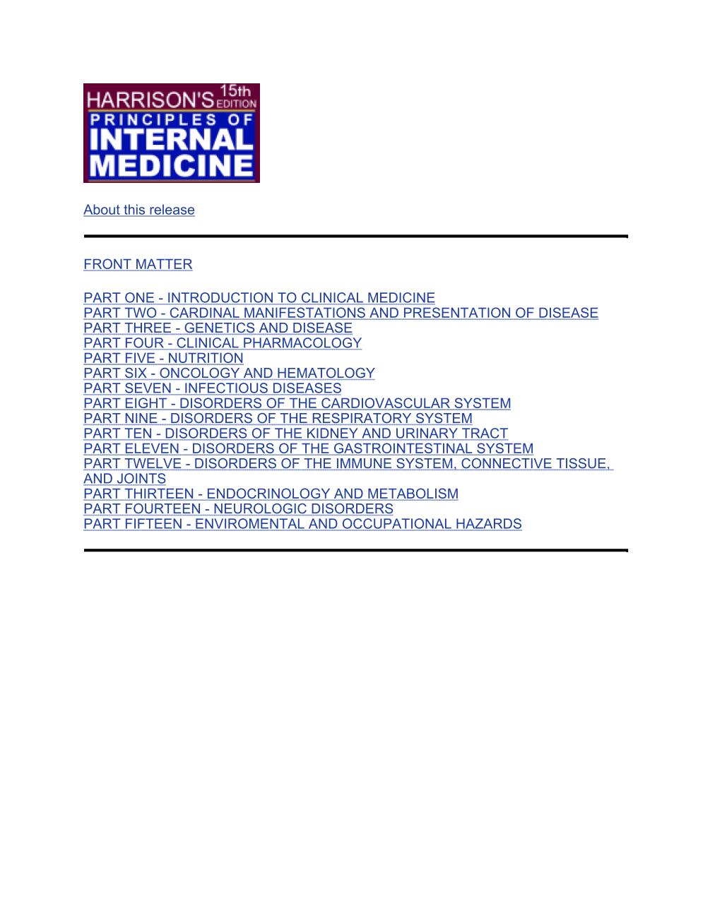 Harrison's Principles of Internal Medicine